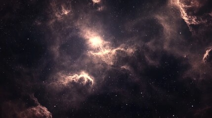 Fototapeta premium Cosmic Nebula Glowing With Stars And Dust Clouds