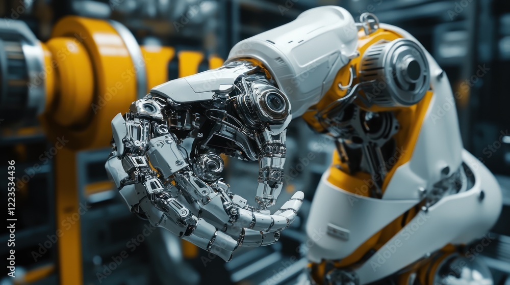 Poster Advanced Robotic Arm Precision Engineering Showcase