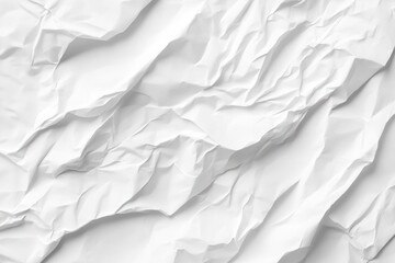 Obraz premium Crumpled white paper texture background design (1)