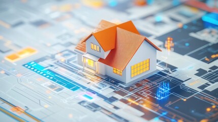 Smart Home Technology Digital House Model