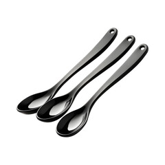 Obraz premium Modern Silicone Measuring Spoons Set Isolated on Transparent Background