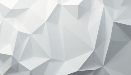 Obraz premium Subtle white polygonal overlay, textured gray backdrop , modern, geometric, low poly