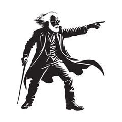 Pointing silhouette of a person for modern visual projects - pointing person silhouette - pointing person vector - pointing person illustration - pointing silhouette - pointing vector
