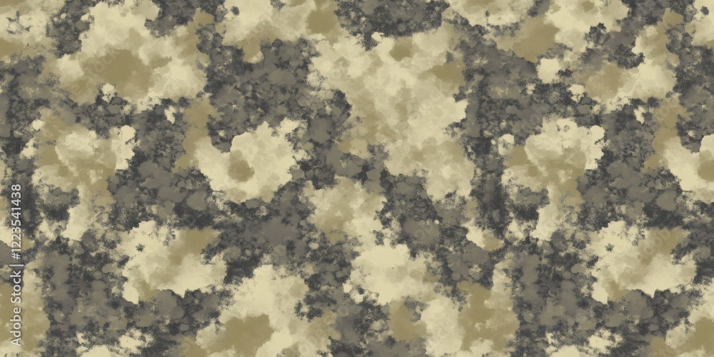Poster Seamless camouflage pattern creating a military textured background, perfect for army or hunting projects