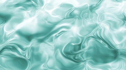 Obraz premium Abstract Teal Swirling Liquid Marble Design