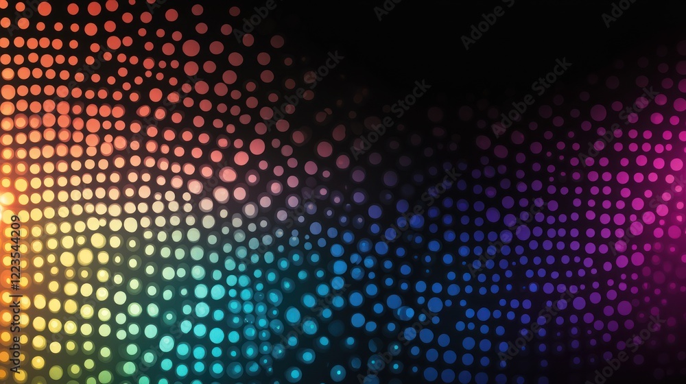Poster Abstract Colorful Circles Gradient Background Design