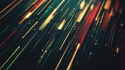 Abstract black background with Colorful charts and graphs with statistics to innovative analyze business potential and forecast future development of companies growth.