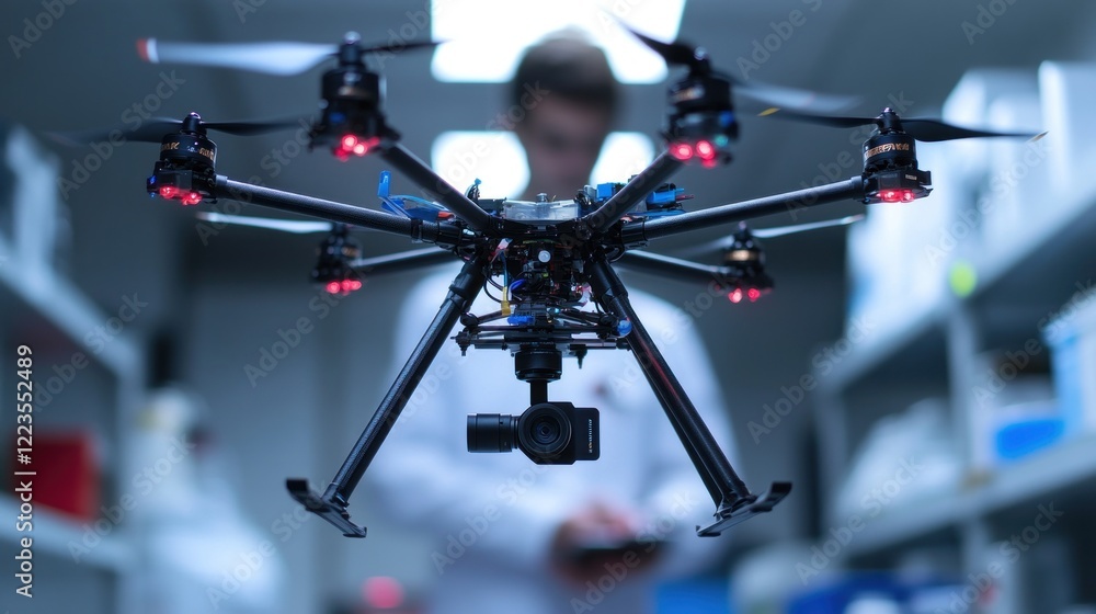 Poster Advanced Drone Technology in a Modern Laboratory Setting