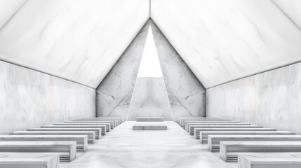 Obraz premium White marble place of worship