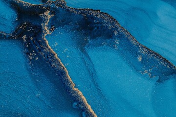 Original artwork photo of marble ink abstract art. High resolution photograph from exemplary original painting. Abstract painting was painted on HQ paper texture to create smooth marbling pattern.