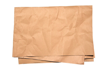 Crumpled brown Paper texture background.