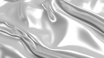 Obraz premium Silver Silk Draped Fabric Abstract Background