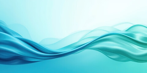 Fototapeta premium Blue teal jade agua turquoise mint white cyan water sea green abstract background. Color gradient sombre. Material fabric silk satin curtain drapery. Line stripe wave wavy.Elegant.Shimmer light. 8k