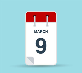 March 9 calendar icon