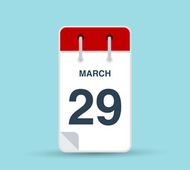 March 29 calendar icon