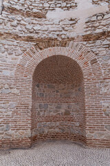 The stone vaults of Diocletian's Palace in Split, Croatia.