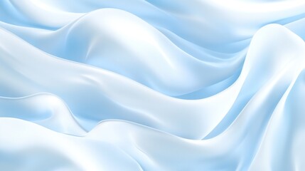 Fototapeta premium Abstract Light Blue Fabric Waves Background