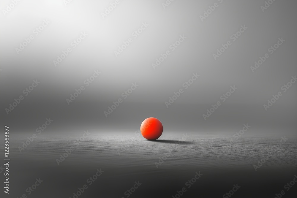 Poster A single object highlighted in color against a grayscale background
