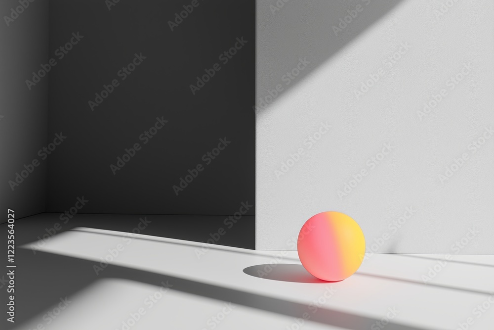 Poster A single object highlighted in color against a grayscale background
