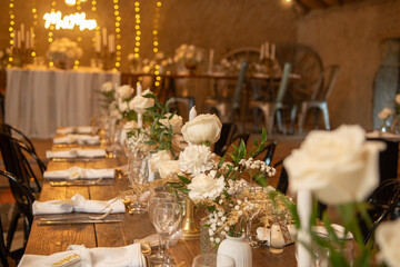 La décoration de salle pour un mariage avec le thème champêtre 
