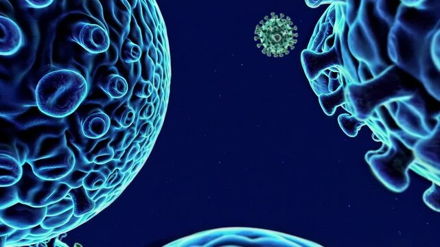 emphasizing their unique morphology and interaction with host cells