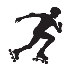 
Skating person silhouette perfect for logo creation - skating person silhouette - skating person vector - skating person illustration
