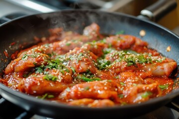 Spicy Korean pig feet dish