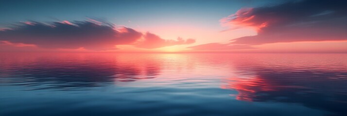 Obraz premium A background of soft twilight hues blending into a serene horizon.