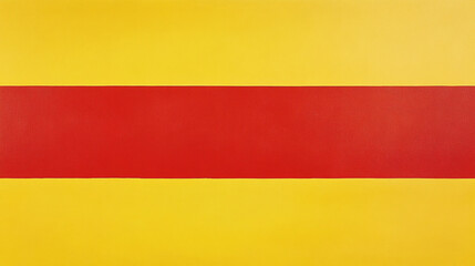 Naklejka premium minimalist yellow background with a single wide horizontal red stripe creating a strong geometric contrast and visual appeal 