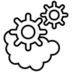 Cloud Orchestration Icon