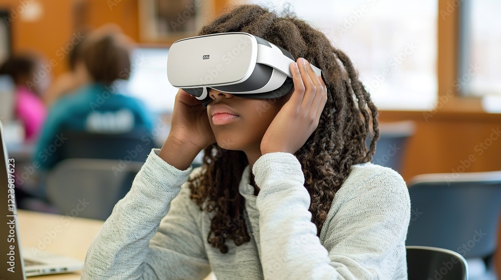 Poster enhancing classroom learning for students with visual impairments through technology