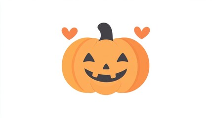 Happy Halloween Pumpkin Illustration Design
