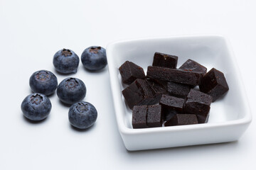 Dados de concentrado de arándanos y frutos arándanos