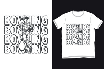 Bowling T shirt Design, Premium Bowling Typography Design, Sports Typography, Funny Bowling Typography T-shirt design, 