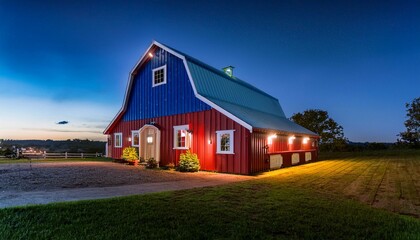 Obraz premium houses in the night
