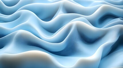 Obraz premium A background of wavy horizontal lines forming soft undulations on a pale blue surface.