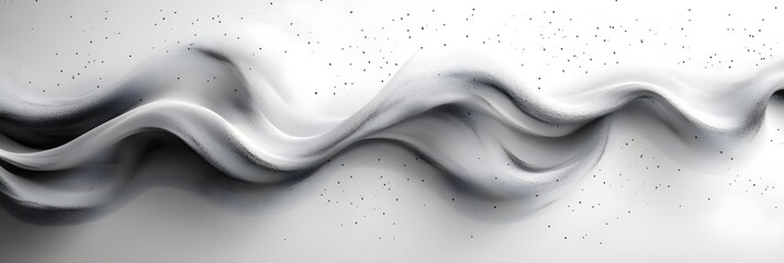 Obraz premium A background of wavy black lines flowing diagonally across a white canvas.