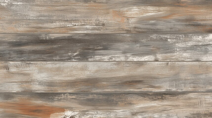 Weathered Wood Plank Texture with Visible Grain Details, Cracks, and a Blend of Faded Gray and Brown Hues for a Rustic and Aged Appearance