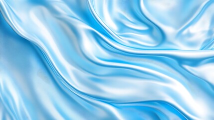 Obraz premium Light Blue Silk Fabric Draped Softly Abstract Texture
