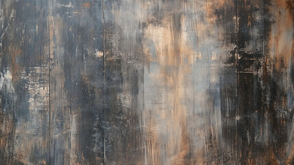 Obraz premium Weathered Wood Plank Texture with Visible Grain Details, Cracks, and a Blend of Faded Gray and Brown Hues for a Rustic and Aged Appearance