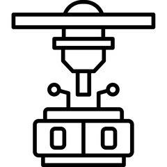 3D Printing Robot Icon