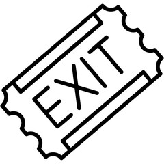 Exit Ticket Icon