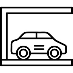 Rooftop Parking Icon