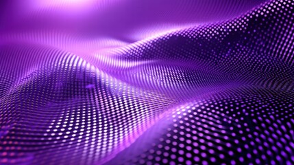 Wavy Purple Metallic 3D Background