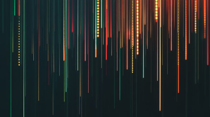 Abstract black background with Colorful charts and graphs with statistics to innovative analyze business potential and forecast future development of companies growth.