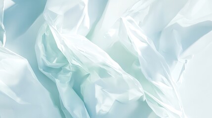 Obraz premium Abstract Draped Light Blue Fabric Texture