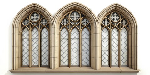 Fototapeta premium Gothic Triple-Arch Window