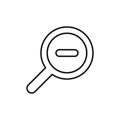 Zoom out icon Vector logo set flat