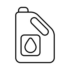 canister of motor oil icon Vector logo set flat