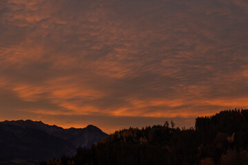 Morgenrot über Allgäuer Alpen